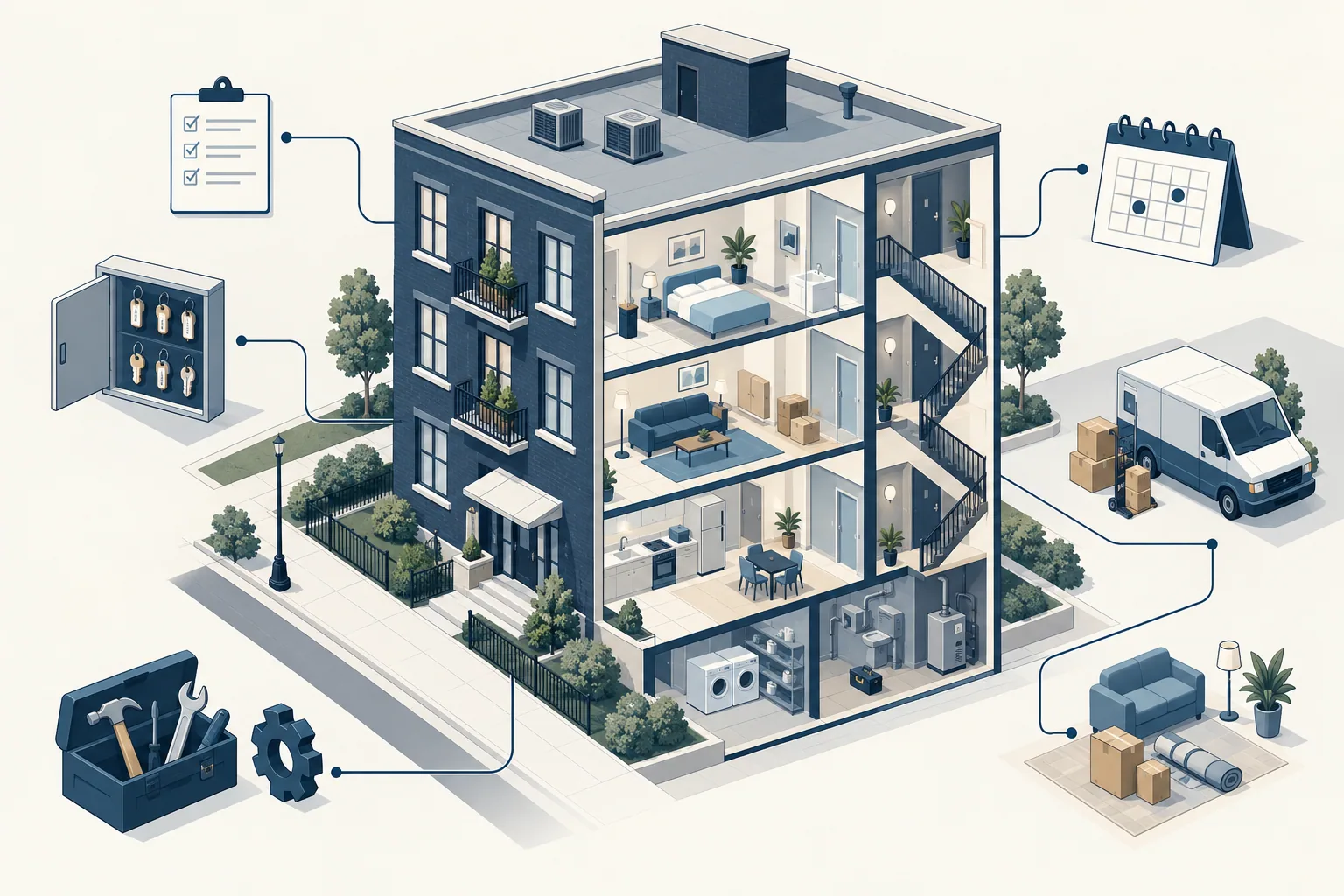 Editorial illustration for Landlord & Property Management Legal Guide